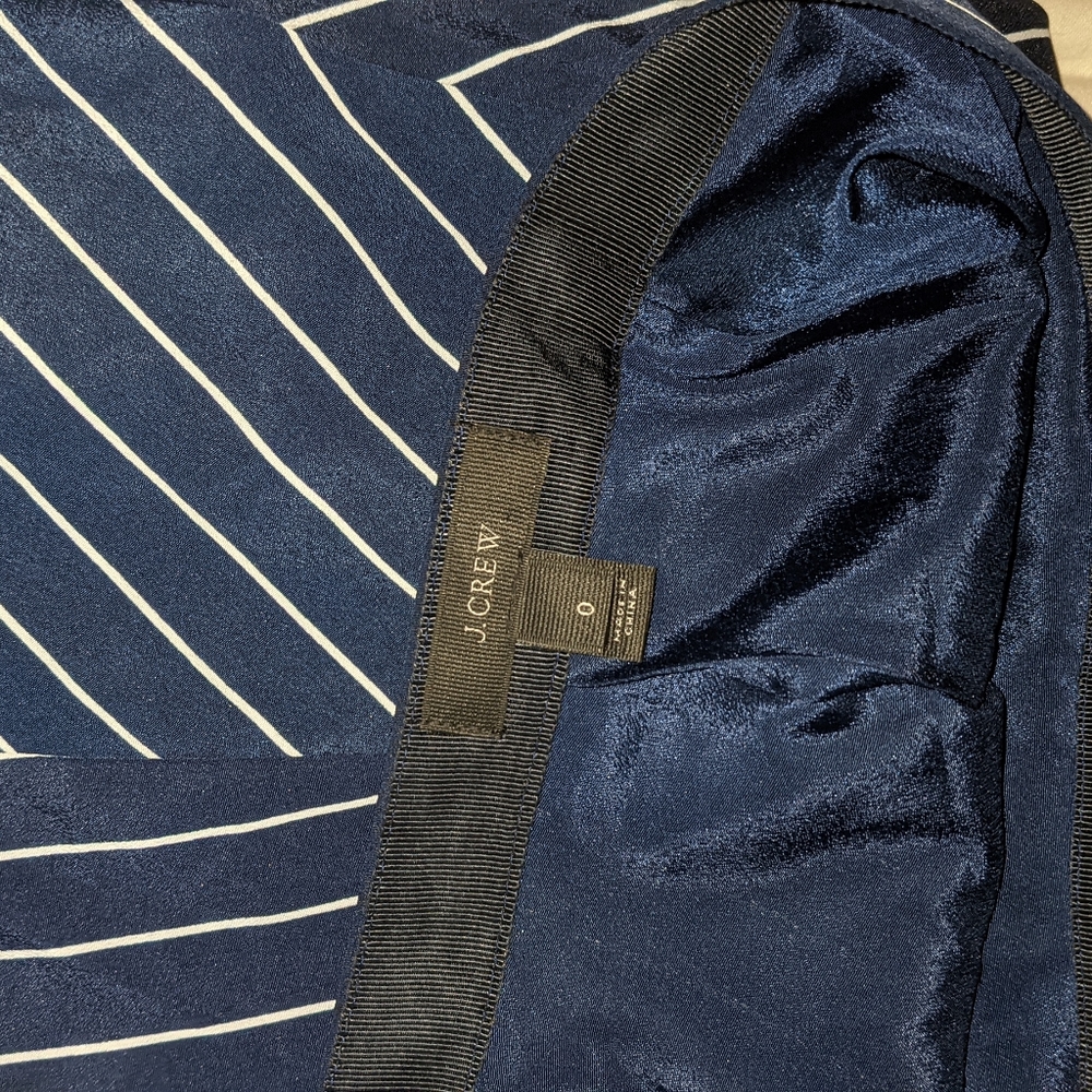 J. Crew pinstripe blue flowy skirt - Picture 5 of 6